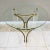 Mid-Century Modern 1970s Charles Hollis Jones Lucite Brass Glass Table For Sale - Image 3 of 10
