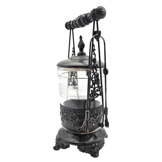 Victorian Early 20th Century Forbes Quadruple Plate Pickle Castor No. 256 9.5" For Sale - Image 3 of 18