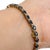 18k 750 Yellow Gold Natural Diamond and Blue Sapphire Tennis Bracelet For Sale - Image 10 of 13