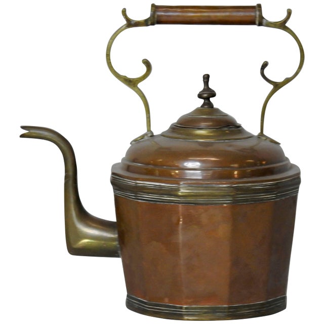 19th Century Copper and Brass Water Pot For Sale - Image 11 of 11