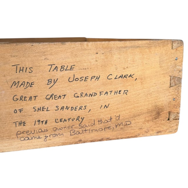 19th Century American Empire Side Table For Sale - Image 14 of 14