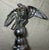 Up for sale is a rare antique chrome plated brass open winged eagle flag finial. It's cast out of a solid brass and is...