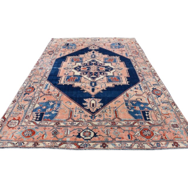 Art Deco 1960s Handmade Modern Turkish Oversize Oushak Rug For Sale - Image 3 of 11