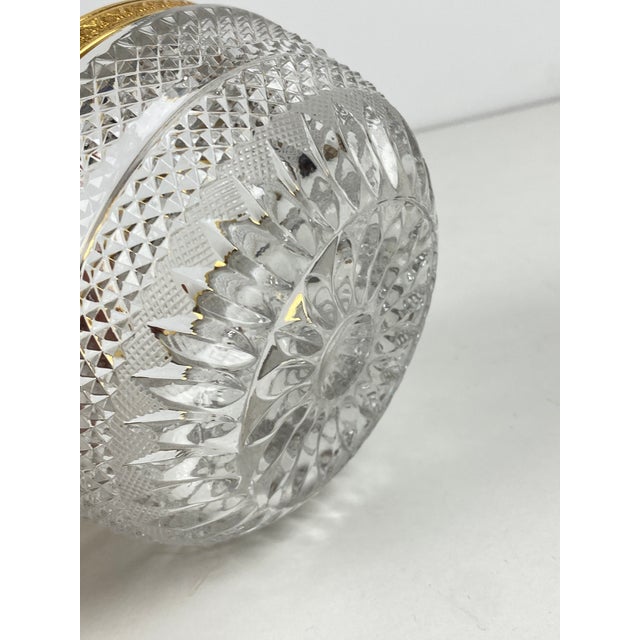 Gold Louis XVI Ashtray in Crystal and Gilt Bronze, 1920s For Sale - Image 8 of 9