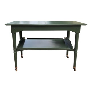 1953 Leopold Stickley Original Rolling Tea Cart For Sale