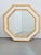Vintage Bohemian Bamboo Octagon Wall Mirror, Italy, 1960s For Sale - Image 4 of 6