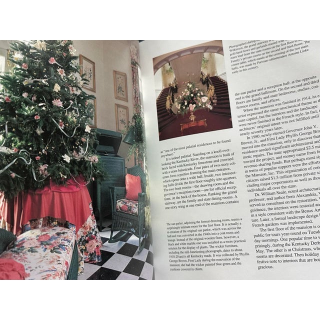 Vintage 1991 Dark Green & Gold “Holiday Homes” Coffee Table Book For Sale - Image 12 of 12