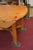 1950s Vintage Heavy Pine Wood Irish Wake Table Drop Leaf Long Oval Dining Kitchen Farmhouse Work For Sale - Image 5 of 13