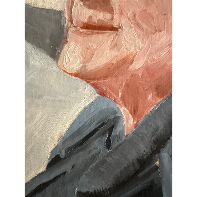 1980s Oil Painting - Portrait by Lester J Clarke (1912-1999) For Sale - Image 10 of 13