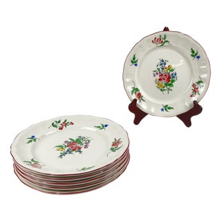 Reverbère Dinner Plates from KG Lunéville, 1970s, Set of 6 For Sale