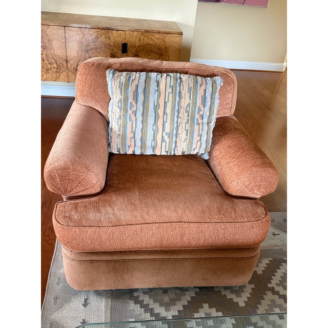 Set of 2 Beacon Hill Custom Oversized Roomy Inviting and SUPER comfy Lounge Club Chairs With Coordinated Pillows and a...