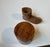 Brown Folk Art Birch Bark Canister and Wooden Boot, 1930s, Set of 2 For Sale - Image 8 of 13