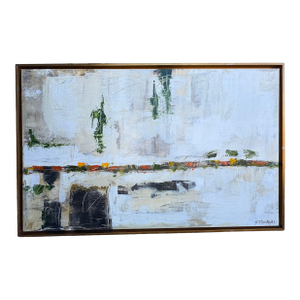 Post-Modern Framed Abstract Painting