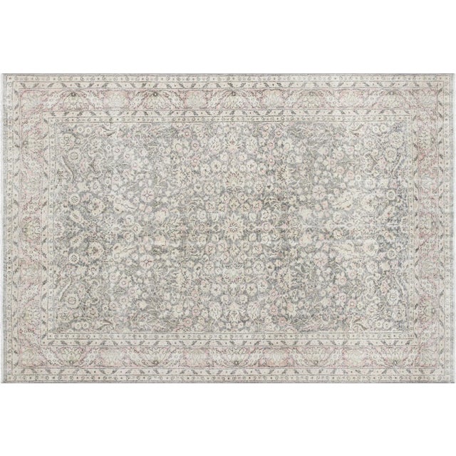 Textile 1960s Turkish Oushak Rug For Sale - Image 7 of 7