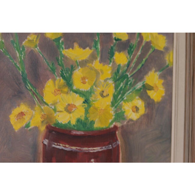 Johan Samuelsson, Vase, 1955, Oil on Panel, Framed For Sale - Image 10 of 12