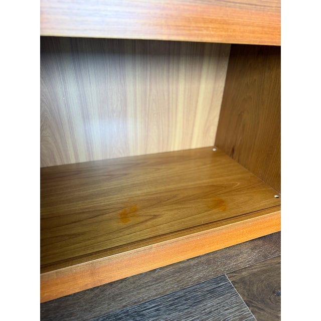 1970s Belgian Modern RVC Royal Viking Contemporary 4-Piece Lighted Wall Unit & Bar, 103" For Sale - Image 14 of 14