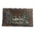 Vintage Silver-Tone Deer Woodland Relief Plaque on Rustic Wood, 13" For Sale