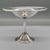 A classic Wm Rogers silverplate compote with a wide, shallow bowl, a twisted rope border, and a slender stem on a stepped...