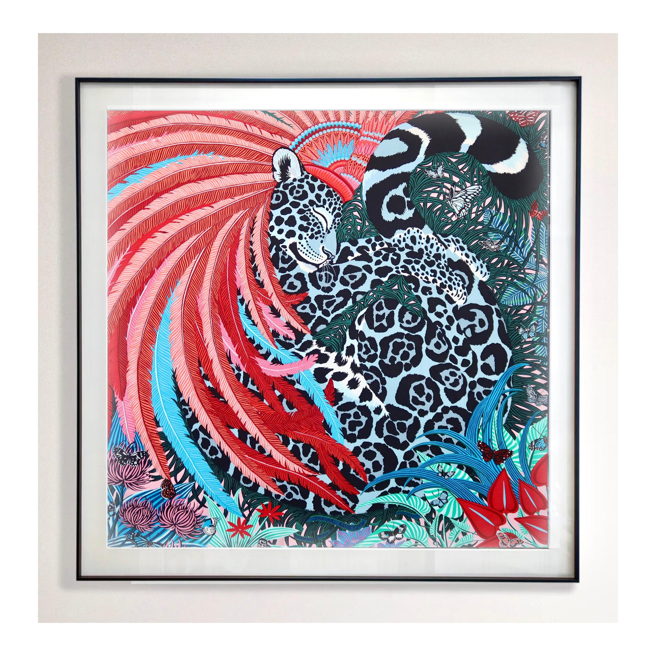 Framed Hermès Silk Scarf 