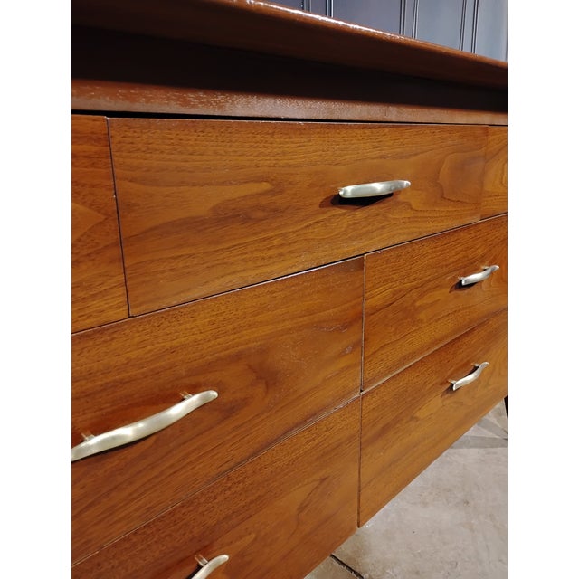 Mid 20th Century John Van Koert for Drexel Profile Mid Century Modern Lowboy Dresser For Sale - Image 10 of 10