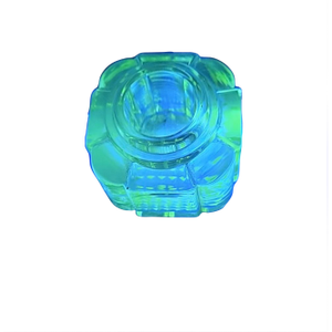 Antique Uranium Glass Inkwell No Lid
