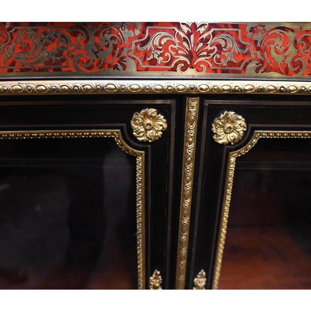 Antique Boulle Display Case,1860 For Sale - Image 3 of 6