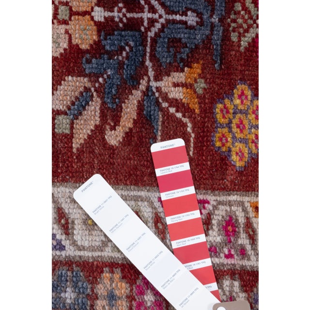 1960s Vintage Turkish Hand-Knotted Herki Runner 2'6'' X 11'11'' For Sale - Image 10 of 11