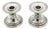 Hammered Silver Piano Candlesticks, Set of 2 For Sale