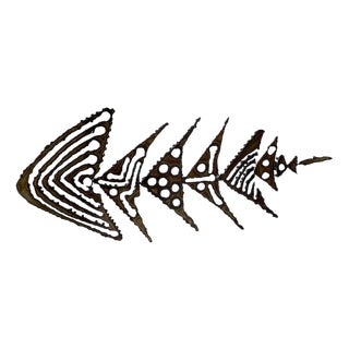 Brutalist Fish Wall Decor, 2000s For Sale