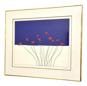 Poinsettia II Lithograph by Gail Hire Bruce