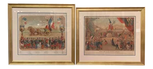 Set of Two Early 20th Century French Revolution Prints in Custom Frames