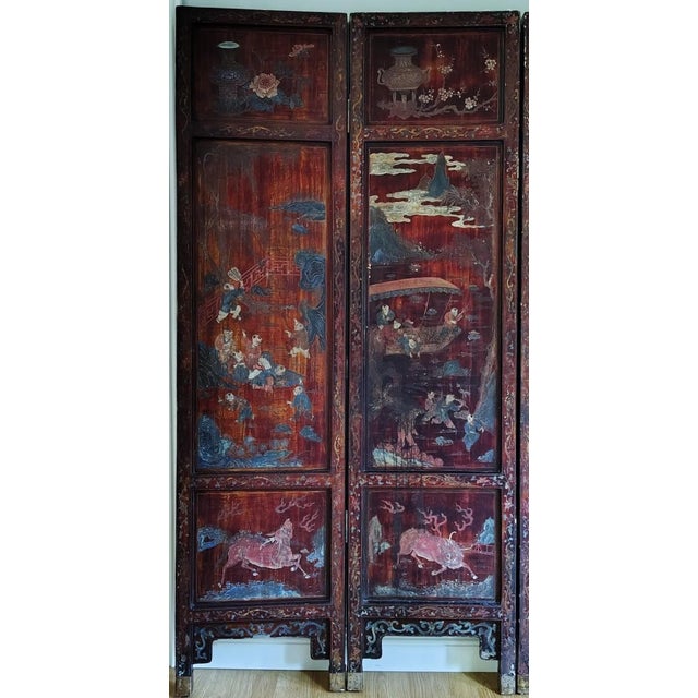 Chinese Antique Chinese Coromandel Screen For Sale - Image 3 of 18