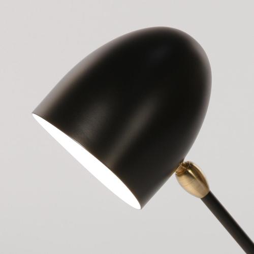 Mid-Century Modern Black Cocotte Table Lamp in Aluminum, Brass and Steel by Serge Mouille For Sale - Image 6 of 10