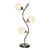 Post-modern vine-like table lamp in the manner of Robert Sonneman features three illuminated glass globes affixed to a...