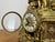 Vintage French Brass Ornate Romantic Couple Mantel Clock For Sale - Image 11 of 16