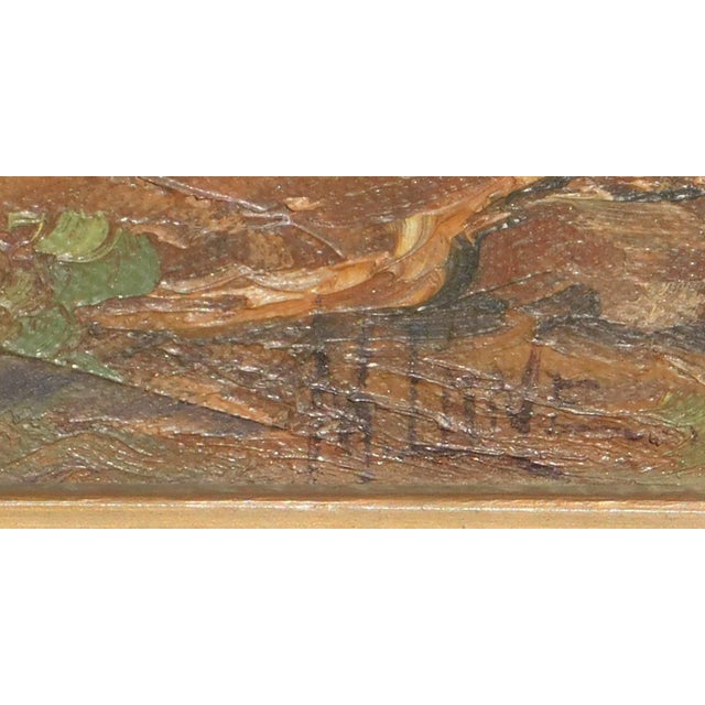 Vintage oil painting on canvas by noted early California artist, Martella Cone Lane. California Redwoods, image size 16 x...