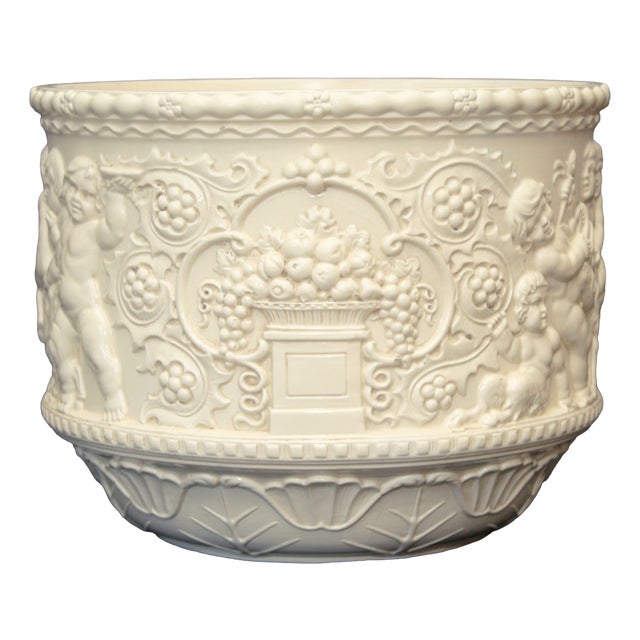 Large Ceramic Flower Pot from Eichwald, 1890s For Sale