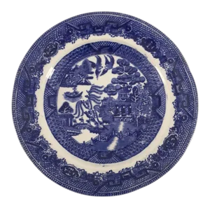 Antique Staffordshire Blue & White Plate