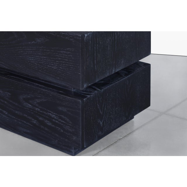 Vintage Black Cerused Nightstands by Steve Chase For Sale - Image 11 of 14
