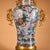 Chinese Monumental Chinese Cloisonné Vase | Gilt Bronze Dragon Handles & Dove Motif For Sale - Image 3 of 9