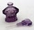 Art Deco C. 1920s Art Deco Czechoslovakian Amethyst Glass Perfume Bottle For Sale - Image 3 of 4
