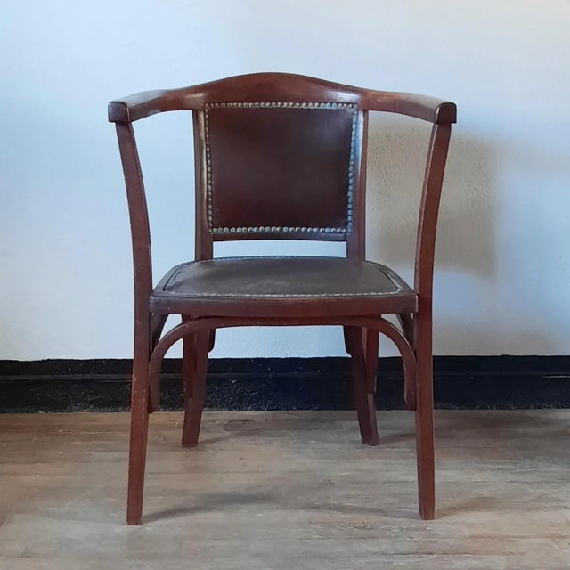 Desk Chair by W. Baumann, 1930s For Sale - Image 9 of 9