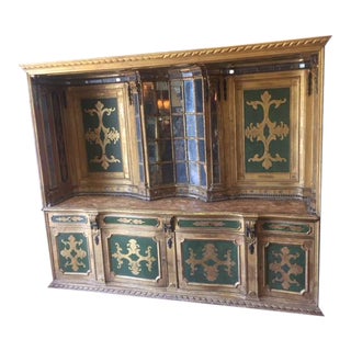 19th C Italian Giltwood and Painted Sideboard For Sale