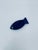 A small vintage-style snack bowl made of high-quality ceramic. The bowl is shaped like a fish and is stained a deep cobalt...