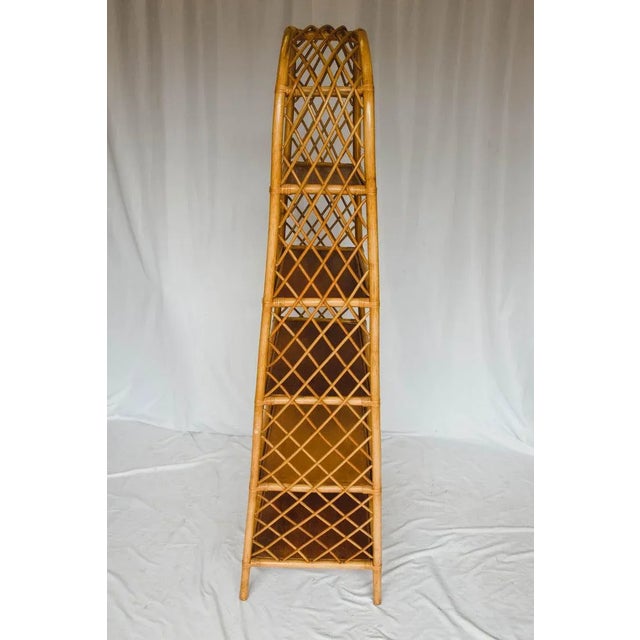 Midcentury Rattan Étagère For Sale - Image 12 of 13