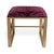 The Medallion Gold Single Bench is shown with Scalamandre's chic "Le Tigre Red" velvet. The color of the velvet has a...