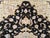 Fine Tabriz Rug, Hand-Knotted Wool & Silk, Floral Pattern, Black & Ivory, 7x10 For Sale - Image 15 of 18