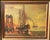Arthur Alexander Bante, Bayonne Harbor Fishing Boat/Steamer, 1924, Oil Painting on Canvas For Sale - Image 10 of 13
