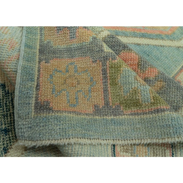 Turkish Oushak Rug 3'9" x 24'1" #20129 For Sale In Houston - Image 6 of 8