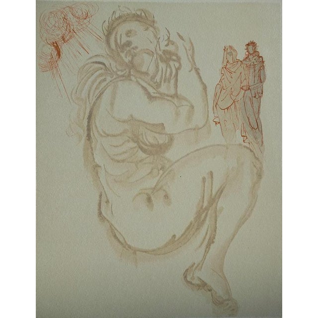 Salvador dali (1904-1989) purgatory 19: dante's dream color woodcut unsigned on bfk rives vellum 26 x 33 cm (c. 10 x 13...